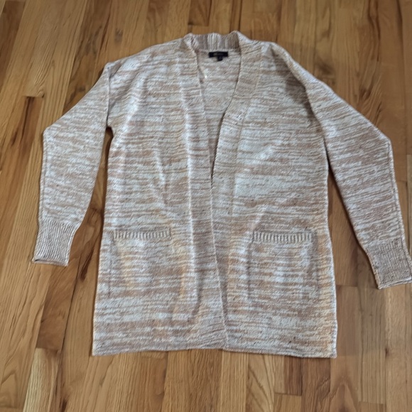 FRYE Donegal Open Knit Cardigan, Russet, Size Medium NWT - Picture 4 of 6